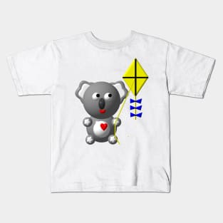 Cute Koala with a Kite Kids T-Shirt